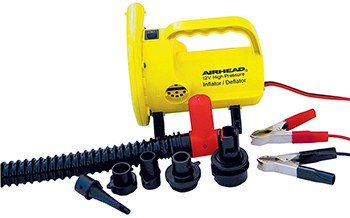 The AIRHEAD 12 Volt DC Air Pump on display with a white background.
