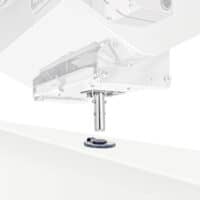 A single locking grill mount on display with a white background.