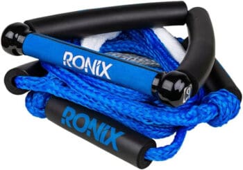  The Ronix Bungee Surf Rope on display with a white background.
