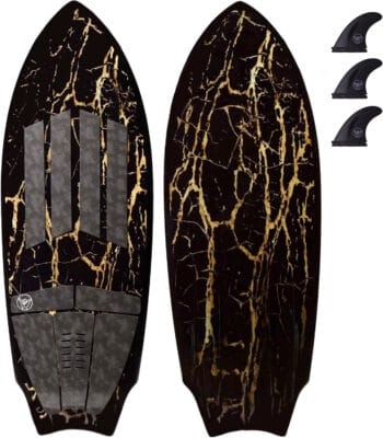 Hyperlite 54" Baby Beef Premium Performance Wake Surfboard on display with a white background.